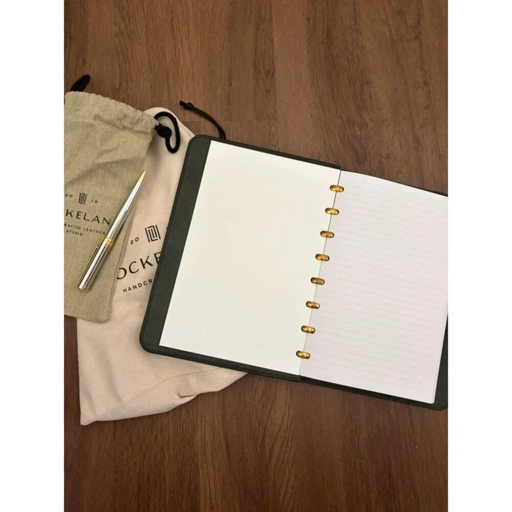 Genuine Leather Notebook & Pen Set